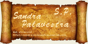 Sandra Palavestra vizit kartica